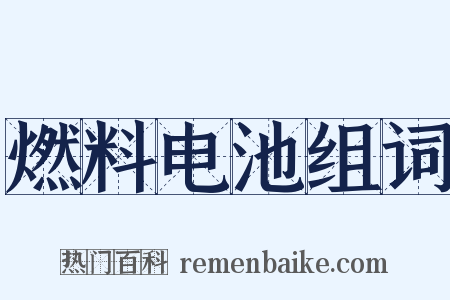燃料电池组词是什么意思的图片